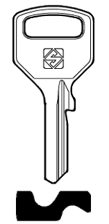 Afbeelding van Silca Cilindersleutel brass LOB11R