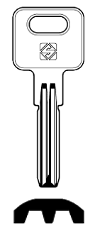 Afbeelding van Silca Cilindersleutel brass MSL1