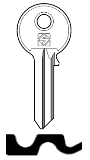 Afbeelding van Silca Cilindersleutel staal MTA1R