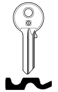 Afbeelding van Silca Cilindersleutel staal MTA3R