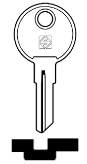 Afbeelding van Silca Cilindersleutel brass RA1