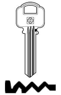 Afbeelding van Silca Cilindersleutel staal ALA1R