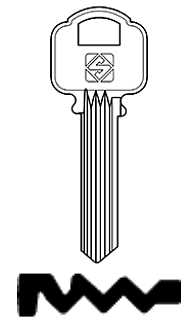 Afbeelding van Silca Cilindersleutel staal ALA1