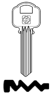 Afbeelding van Silca Cilindersleutel staal ALA5