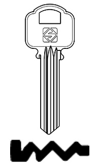 Afbeelding van Silca Cilindersleutel staal ALA5R