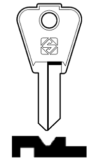 Afbeelding van Silca Cilindersleutel staal CM3R