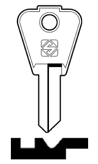 Afbeelding van Silca Cilindersleutel staal CM4R