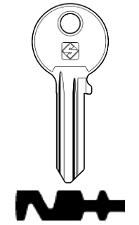 Afbeelding van Silca Cilindersleutel staal GV3