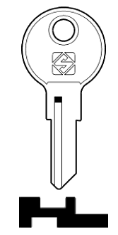 Afbeelding van Silca Cilindersleutel staal HF1R