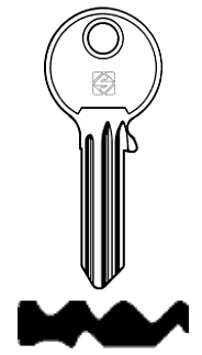 Afbeelding van Silca Cilindersleutel staal KL2R