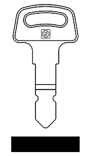 Afbeelding van Silca Cilindersleutel staal KUB4