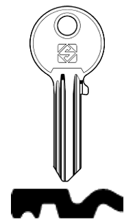 Afbeelding van Silca Cilindersleutel staal LH40