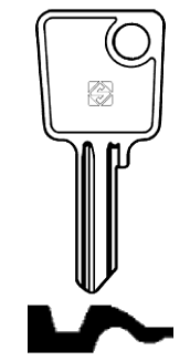 Afbeelding van Silca Cilindersleutel staal ME5R
