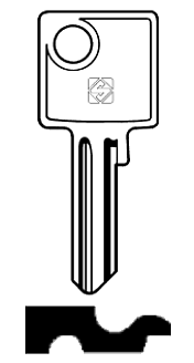 Afbeelding van Silca Cilindersleutel staal ME8