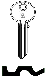 Afbeelding van Silca Cilindersleutel staal OF1R