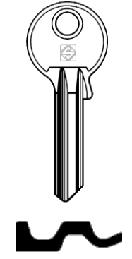 Afbeelding van Silca Cilindersleutel staal OF3R