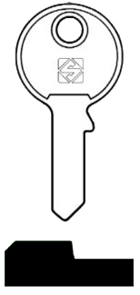 Afbeelding van Silca Cilindersleutel staal OF5R