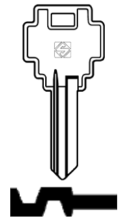 Afbeelding van Silca Cilindersleutel staal RIQ2