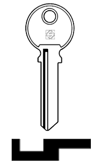 Afbeelding van Silca Cilindersleutel staal RIQ7R