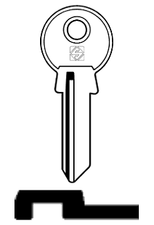 Afbeelding van Silca Cilindersleutel staal RIQ9R