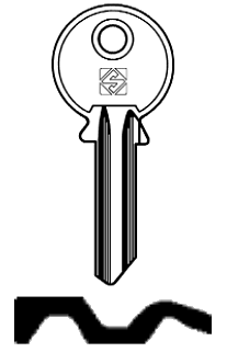 Afbeelding van Silca Cilindersleutel staal SM15