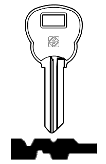 Afbeelding van Silca Cilindersleutel staal SM8