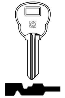 Afbeelding van Silca Cilindersleutel staal SM9R