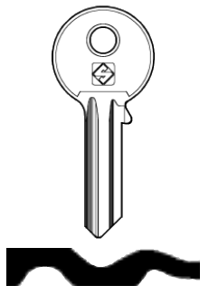 Afbeelding van Silca Cilindersleutel staal TRM2