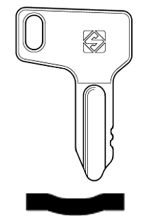 Afbeelding van Silca Cilindersleutel staal YAR2