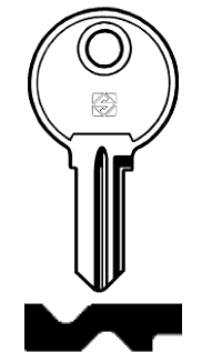 Afbeelding van Silca Autosleutel z/plastic kop brass FIS2