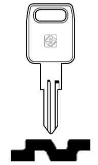 Afbeelding van Silca Autosleutel z/plastic kop staal FA6