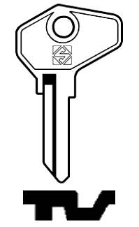 Afbeelding van Silca Autosleutel z/plastic kop staal SF3