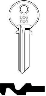 Afbeelding van Silca Cilindersleutel brass SF6