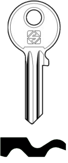 Afbeelding van Silca Cilindersleutel brass SF7