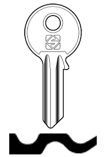 Afbeelding van Silca Cilindersleutel brass AA1R