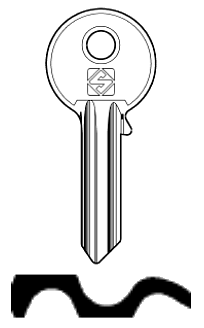 Afbeelding van Silca Cilindersleutel brass AAA1