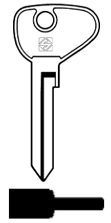 Afbeelding van Silca Cilindersleutel brass AD1