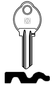 Afbeelding van Silca Cilindersleutel staal AG1