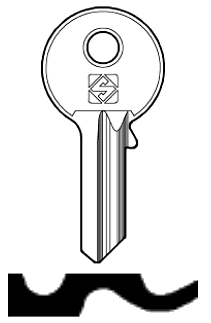 Afbeelding van Silca Cilindersleutel brass AMC1R