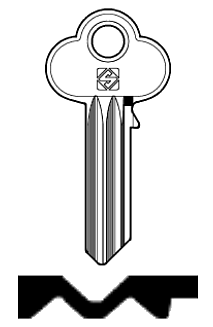 Afbeelding van Silca Cilindersleutel brass AUC4