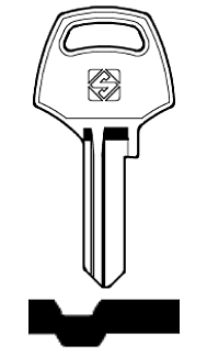 Afbeelding van Silca Cilindersleutel brass AUC6