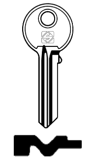 Afbeelding van Silca Cilindersleutel brass BLL1