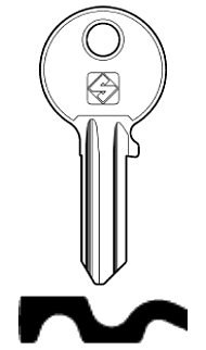 Afbeelding van Silca Cilindersleutel brass CC3