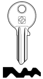 Afbeelding van Silca Cilindersleutel brass CC4