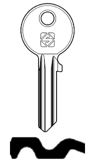 Afbeelding van Silca Cilindersleutel brass CC8