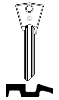 Afbeelding van Silca Cilindersleutel brass CIL2