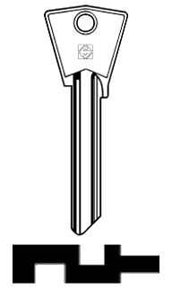 Afbeelding van Silca Cilindersleutel brass CIL4