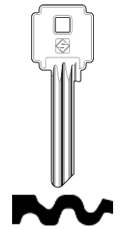 Afbeelding van Silca Cilindersleutel brass CIL7