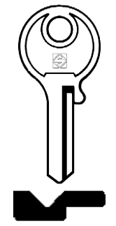 Afbeelding van Silca Cilindersleutel brass CW1