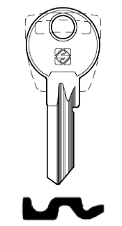 Afbeelding van Silca Cilindersleutel brass FEB6R